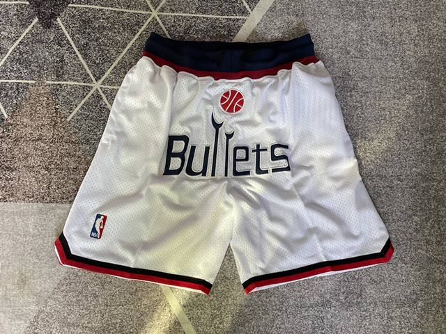 Style No. K97 Top embroidery version Nba season Wizards retro shorts basketball