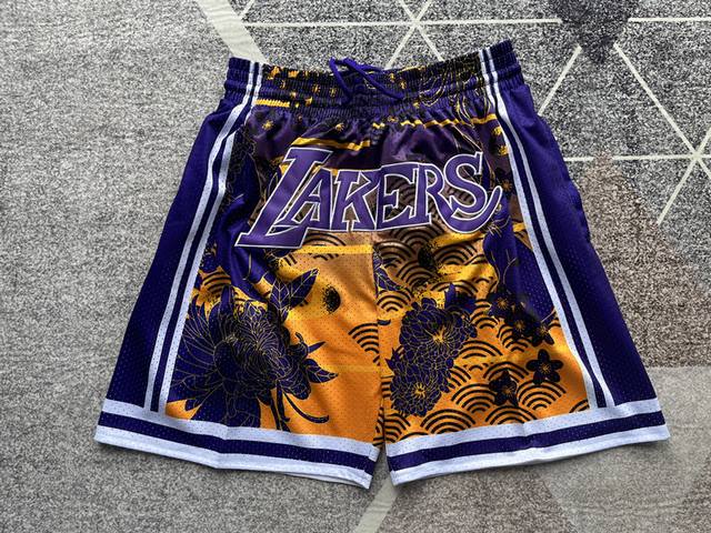Style number: K31 Top embroidery version Just Don Nba Los Angeles Lakers Team Sh