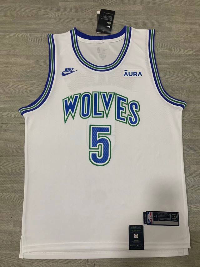 Style: S5 Top embroidery version Nike NBA Au player version Timberwolves Edwards