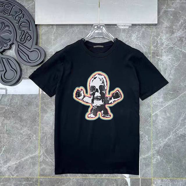Style No. Ys103 Chrome Hearts new skull print short-sleeved T-shirt uses custom