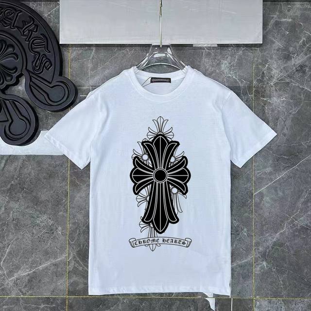 Style No. Ys101 Chrome Hearts black and white new short-sleeved T-shirt uses cus