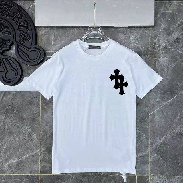 Style No. Ys99 Chrome Hearts black and white new short-sleeved T-shirt uses cust