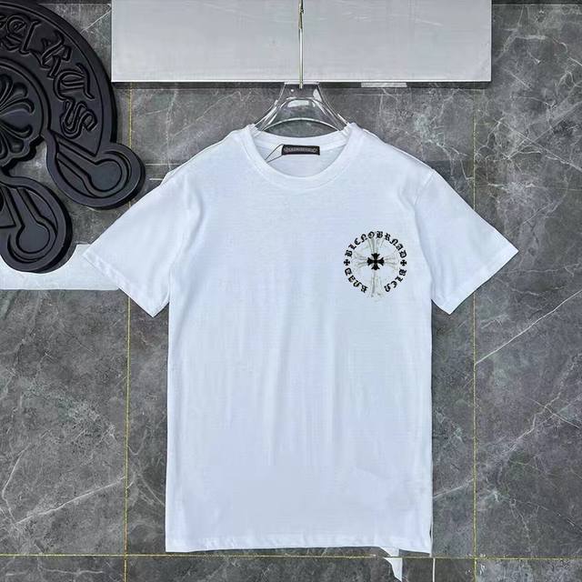 Style No. Ys97 Chrome Hearts black and white new short-sleeved T-shirt uses cust