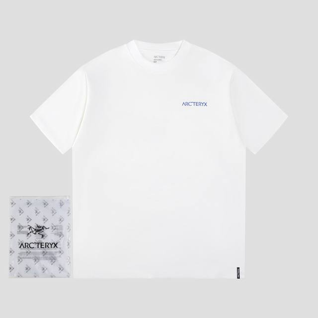 Model No. Ys49 Arc'Teryx chest printed logo short-sleeved T-shirt is made of 60