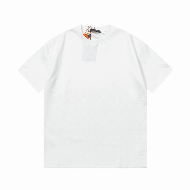 Lv Louis Spring and Summer Heavy 320g Jacquard T-shirt, full of classic old flow
