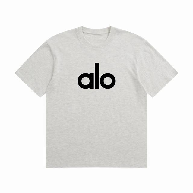 High-end quality Alo 2025Fall Spring and Summer Series Logo letter short-sleeved