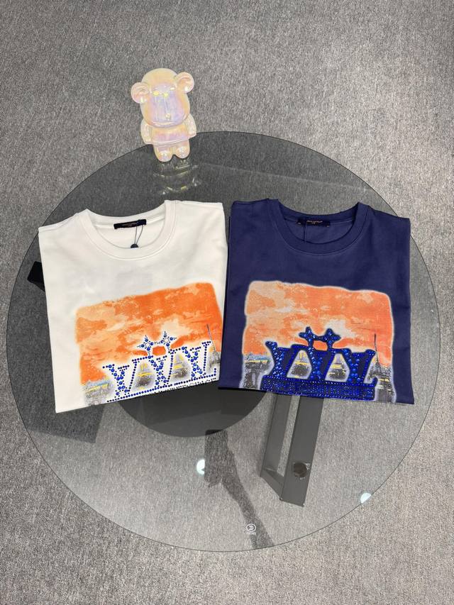 top version difference currency 25Ss Louis Vuitton roof sunset hot diamond short