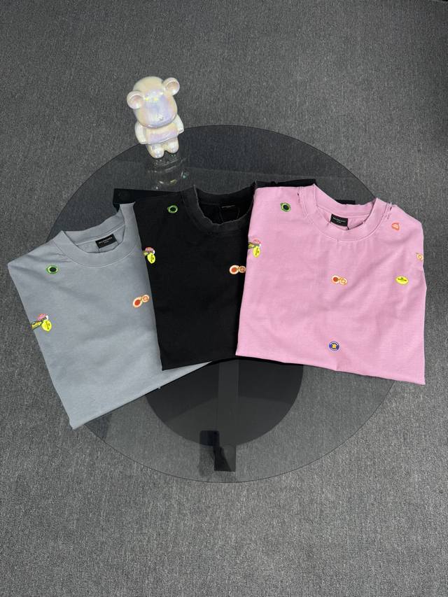 Top version difference currency 25Ssbalenciaga Balenciaga fruit logo printed sho