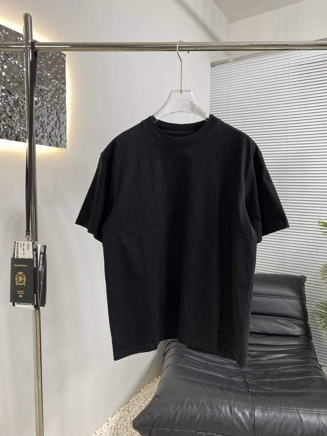 High quality Balenciaga Paris 25Ss new tape short-sleeved T-shirt The fabric is