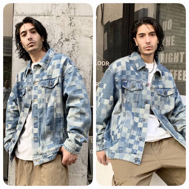 new trendy brand loose blue washed denim jacket