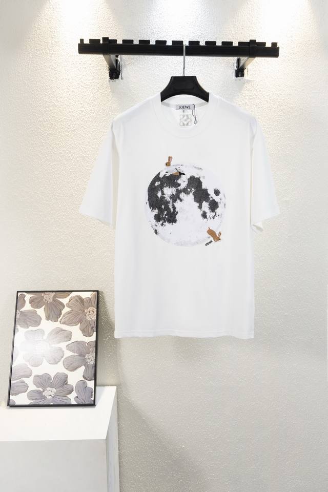 Top version Model number K464 Loewe 300g round neck short-sleeved T-shirt Printe