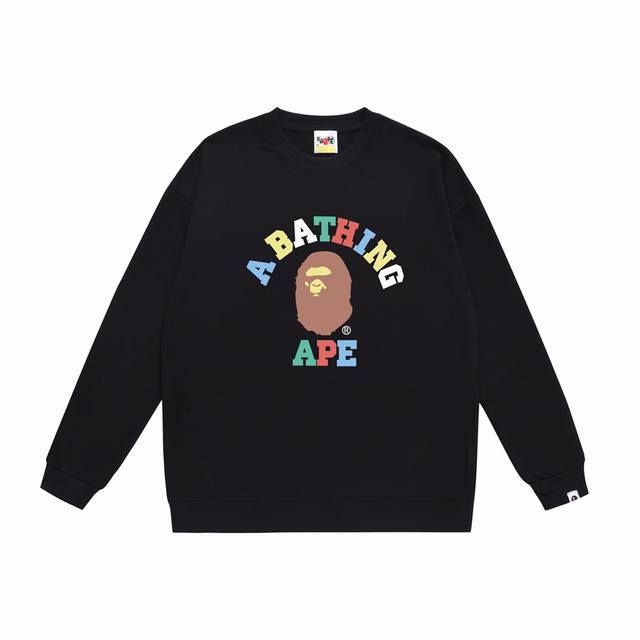 Model No. Sc313# Terry Plush 90 Top version Bape Ape Head Colorful Letter Printe