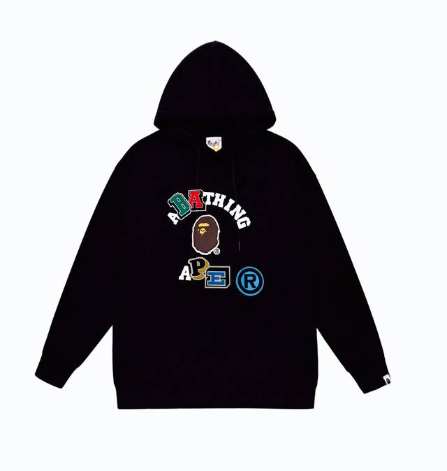 Model No. Sc844# Terry plus velvet 110 Top version Bape colorful letter ape head
