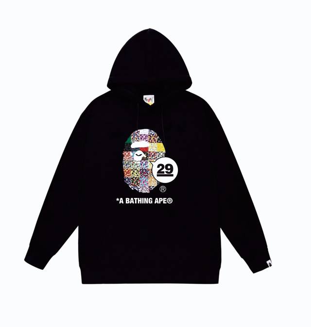 Model No. Sc827# Terry plus velvet 110 Top version Bape 29Th Anniversary Ape Hea
