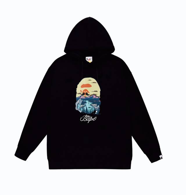 Model No. Sc826# Terry Plush 110 Top version Bape letter animal landscape print