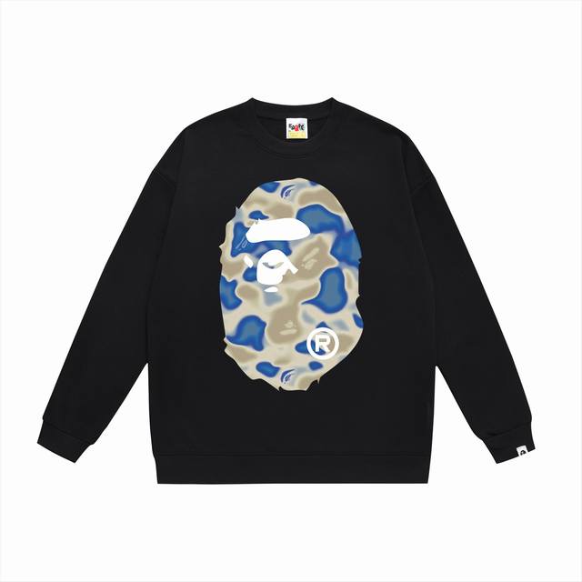 Model No. Sc474# Terry Plush 90 Top version Bape Liquid Camo Big Ape Round Neck