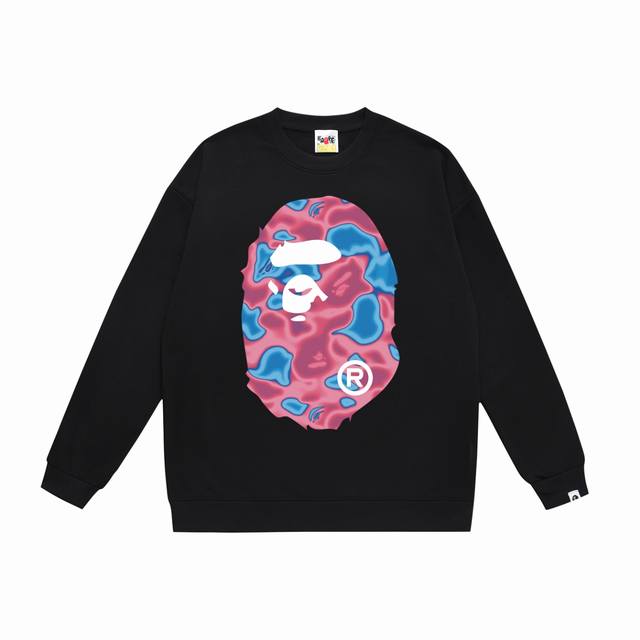 Model No. Sc474# Terry Plush 90 Top version Bape Liquid Camo Big Ape Round Neck