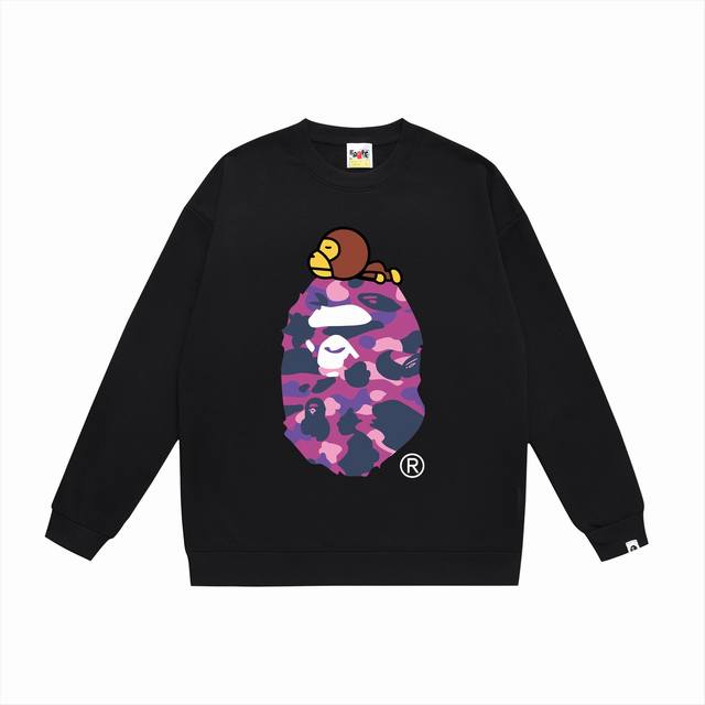 Style No. Sc463# Terry plus velvet 90 Top version Bape classic letter combinatio