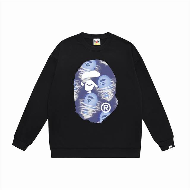 Model No. Sc461# Terry Plush 90 Top version Bape Ape Blue Storm Printed Round Ne