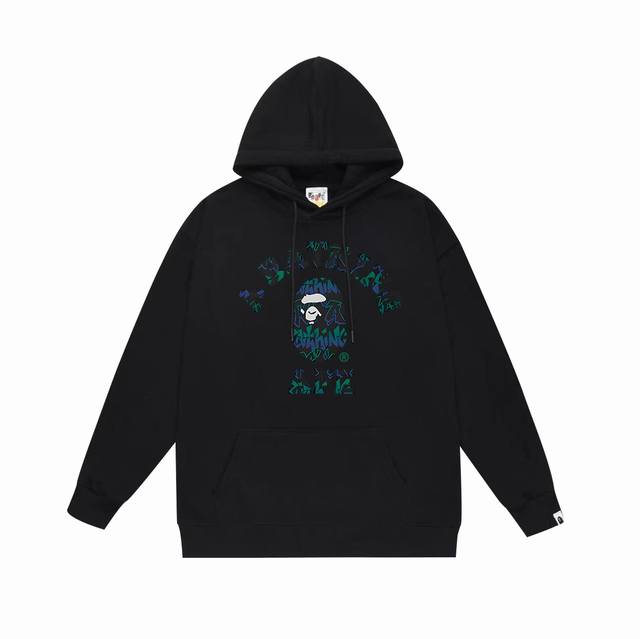 Model No. Sc724# Terry plus velvet 110 Top version Bape ape head letter printed