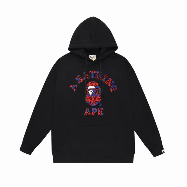 Model No. Sc723# Terry plus velvet 110 Top version Bape ape head letter printed