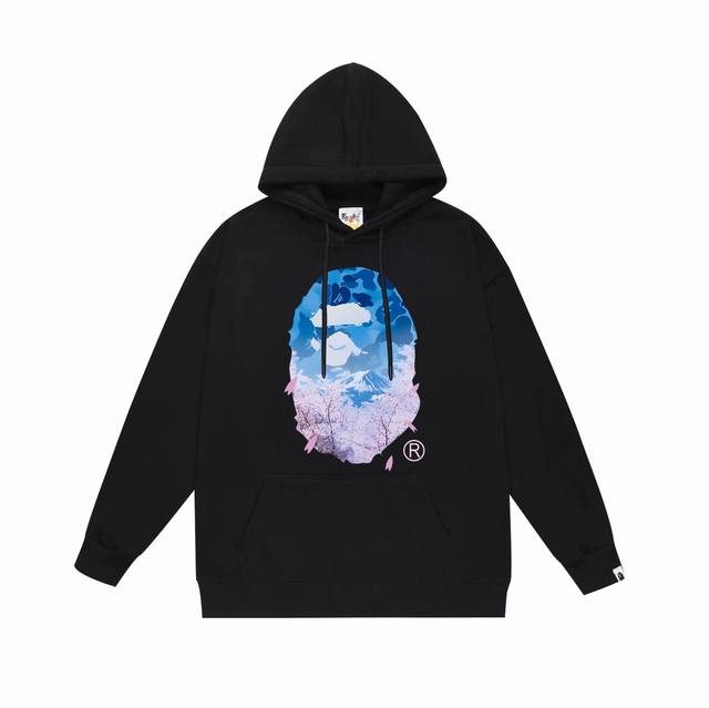 Style No. Sc699# Terry plus velvet top version Bape camouflage ape head cherry t
