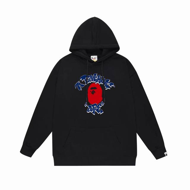 Style No. Sc694# Terry plus velvet top version Bape graffiti ape head letter pri