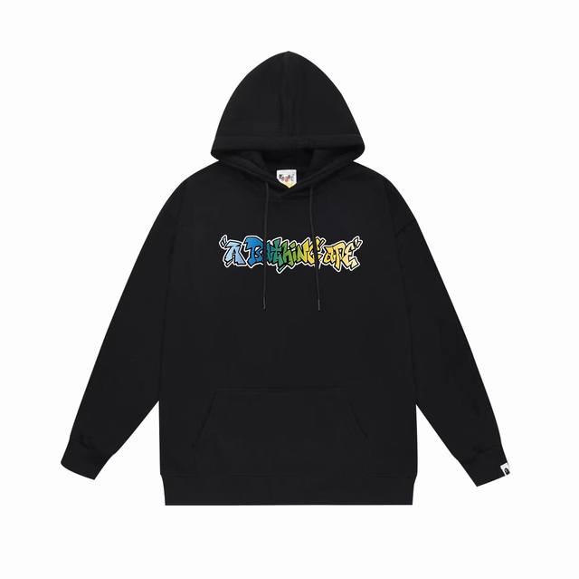 Style No. Sc692# Terry plus velvet top version Bape graffiti letters ape head st