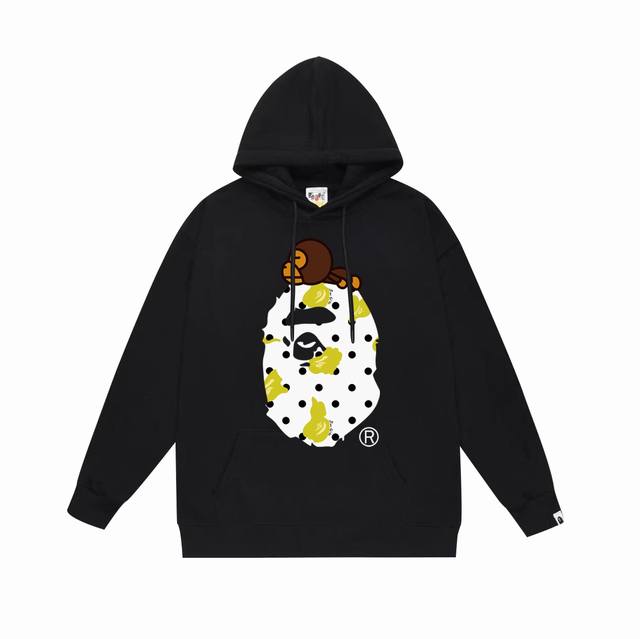Style No. Sc681# Terry plus velvet top version Bape ape head polka dot pattern B