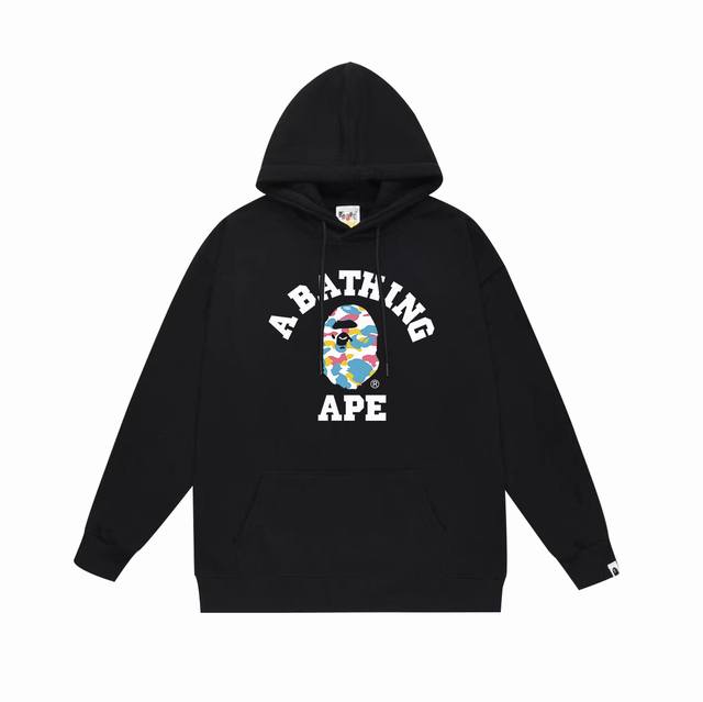 Model No. Sc656# Terry plus velvet top version Bape ape head letter printed hood