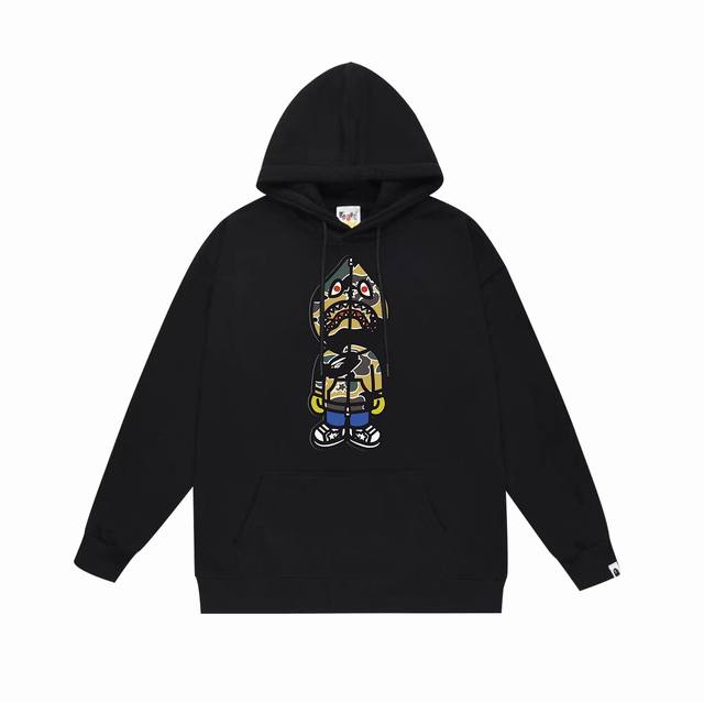 Model No. Sc638# Terry plus velvet top version Bape ape head colorful shark man