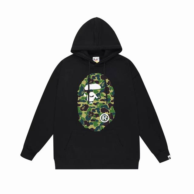 Model No. Sc636# Terry plus velvet top version Bape Abc green camouflage ape log