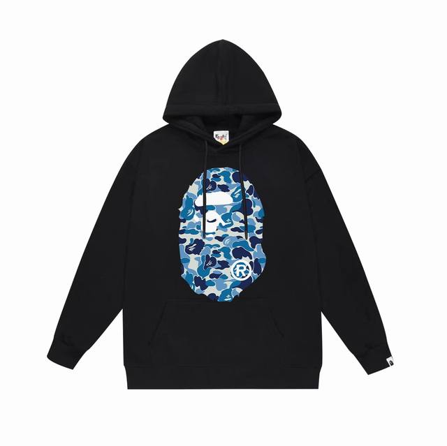 Model No. Sc636# Terry plus velvet top version Bape Abc blue camouflage ape logo