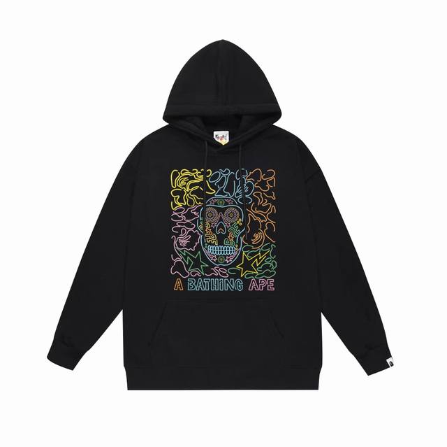 Model No. Sc621# Terry plus velvet top version Bape ape head letter printed hood