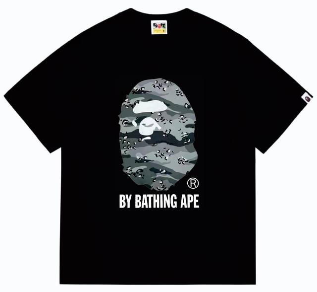 Sc242# Top version Bape Desert Ape Head Letter Printed Short Sleeve T-shirt Made