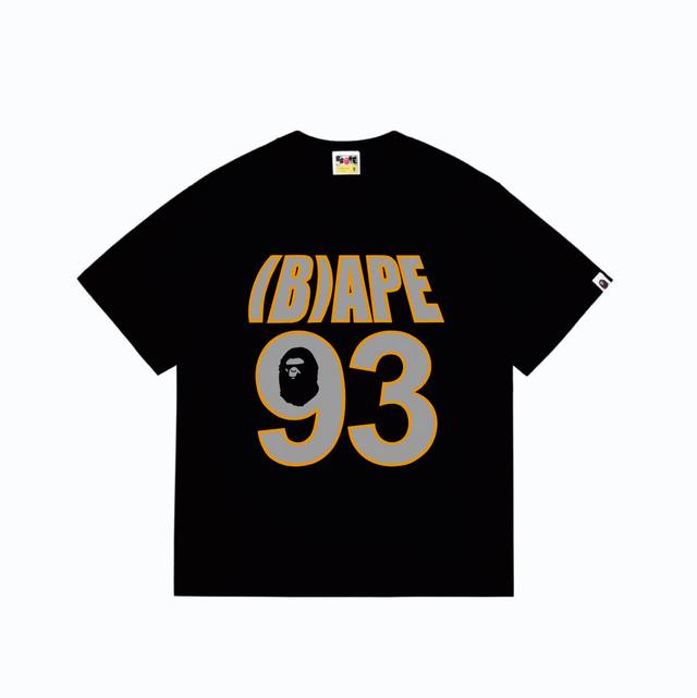 Sc230# Top version Bape Ape Head Wgm Alphanumeric Printed Round Neck T-shirt Mad