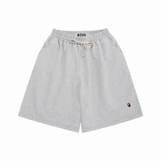 Style: Sc shorts-001# Bape classic ape embroidered small label shorts Color: bla