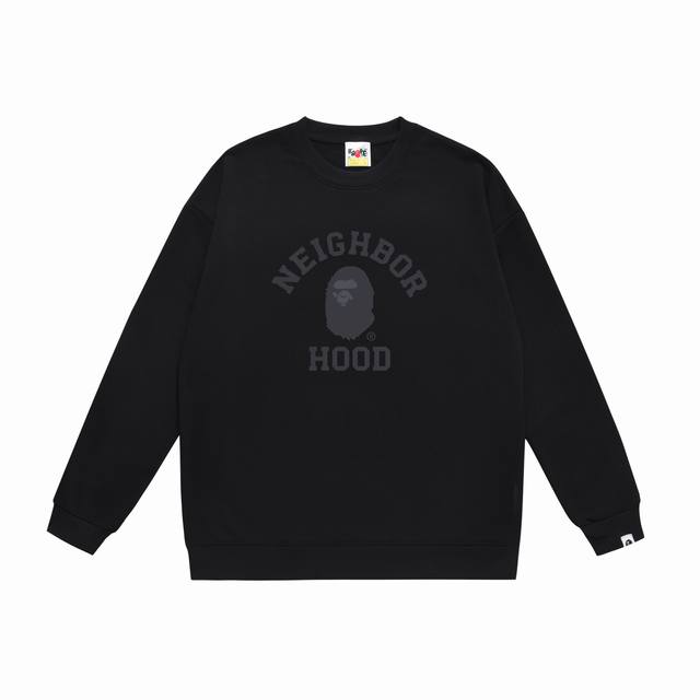 Model No. Sc440# Terry Plush 90 Top version Bape Ape Head Letter Print Loose Rou