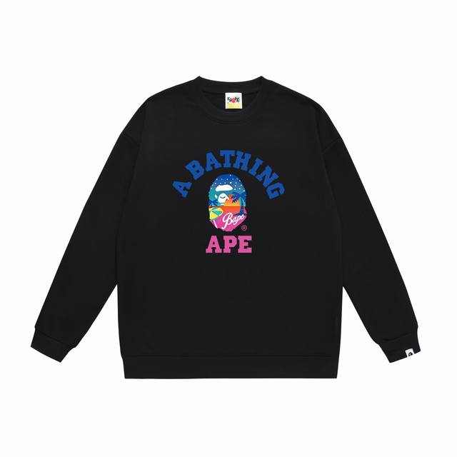 Model No. Sc425# Terry Plush 90 Top version Bape Ape Head Letter Printed Round N