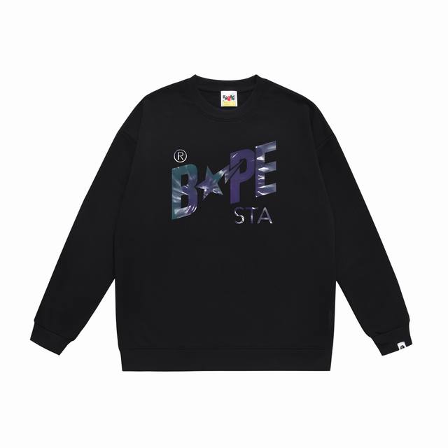 Model No. Sc415# Terry Plush 90 Top version Bape autumn and winter tie-dye lette