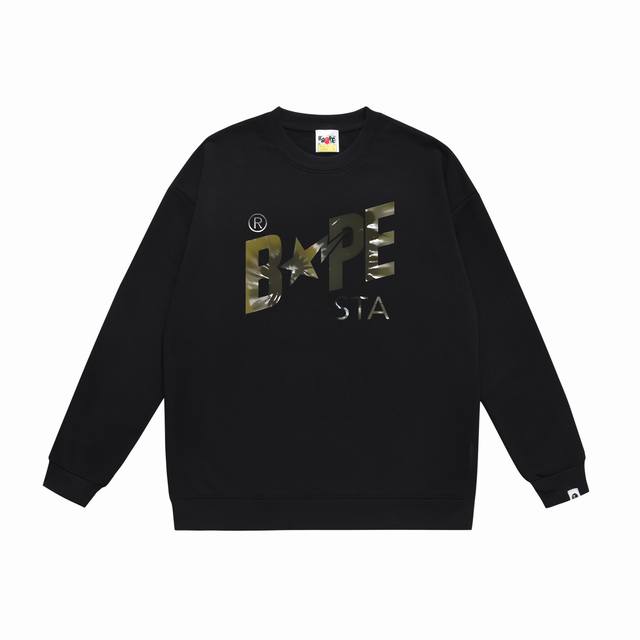 Model No. Sc414# Terry Plush 90 Top version Bape autumn and winter tie-dye lette