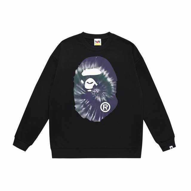 Model No. Sc407# Terry Plush 90 Top version Bape autumn and winter tie-dye ape h