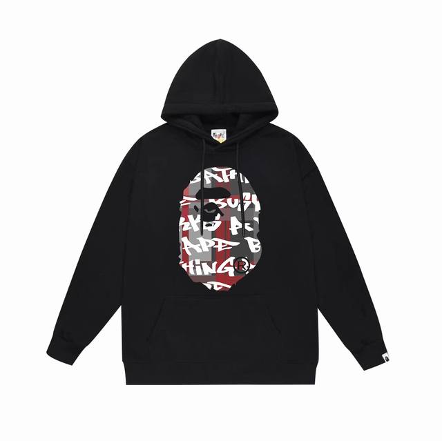 Model No. Sc602# Terry plus velvet top version Bape ape head letter double-sided