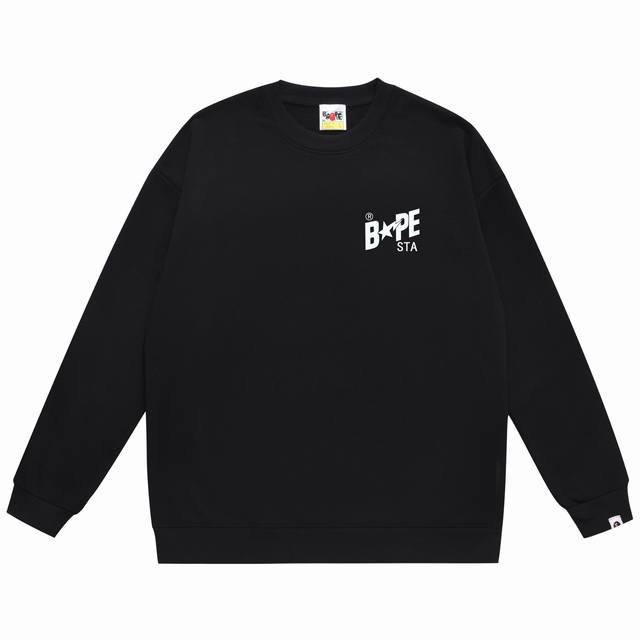 Style No. Sc344# Top version Bape Sta Illustration shoes Letter print round neck