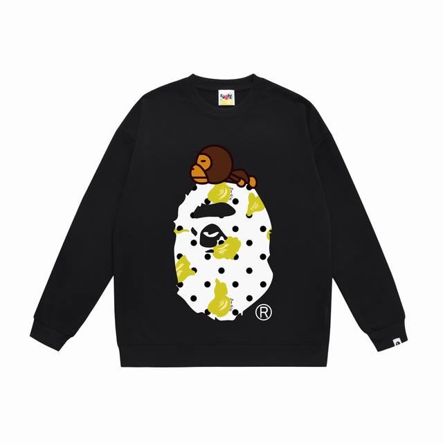 Model No. Sc381# Terry Plush 90 Top version Bape Ape Head Polka Dot Pattern Baby