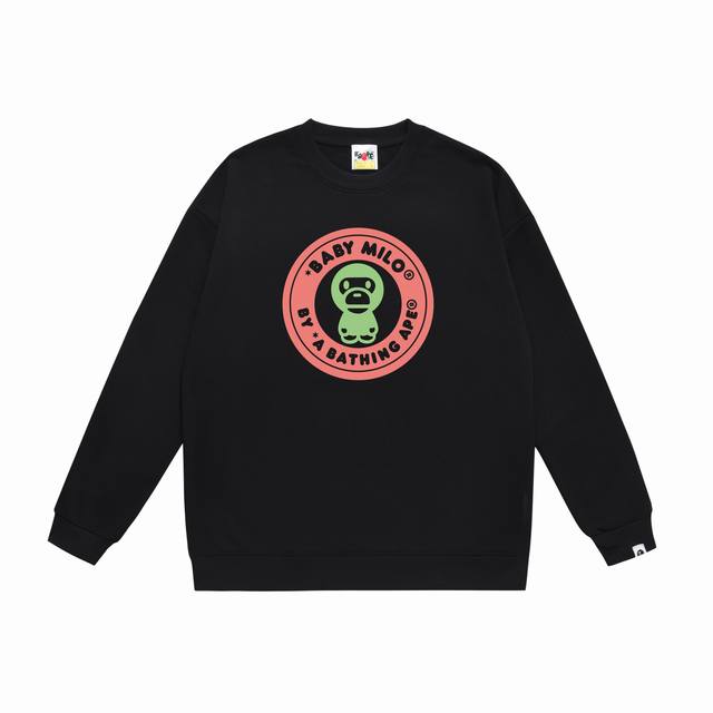 Model No. Sc380# Terry Plush 90 Top version Bape cartoon Baby Milo round badge c