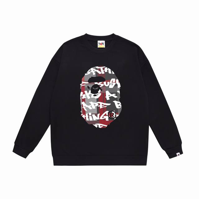 Model No. Sc302# Terry Plush 90 Top version Bape Ape Head Letter Printed Round N