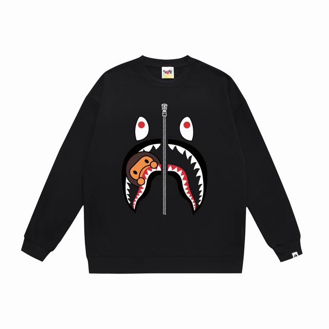 Style No. Sc369# Top version Bape ape head classic letter print round neck sweat