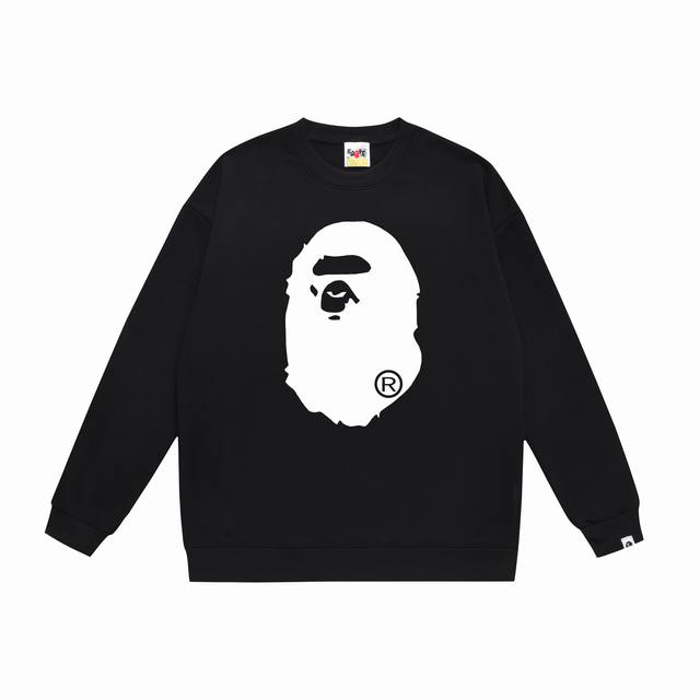 Style No. Sc368# Top version Bape Ape Head Classic Letter Print Round Neck Sweat