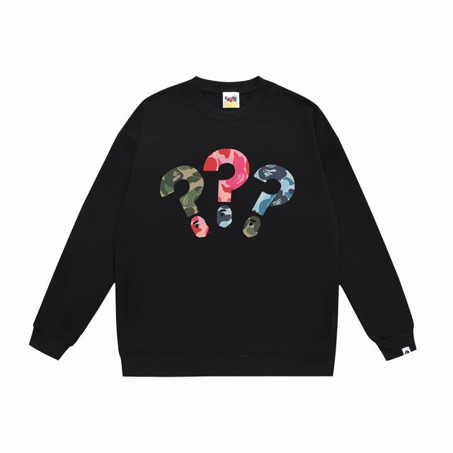 Style No. Sc364# Top version Bape ape head classic letter print round neck sweat